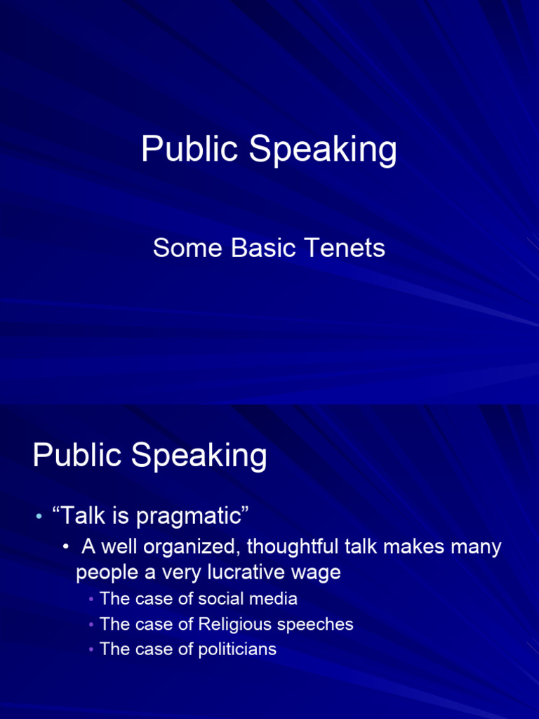 Public Speaking Session FOUR (1) | PDF | Public Speaking | Thought