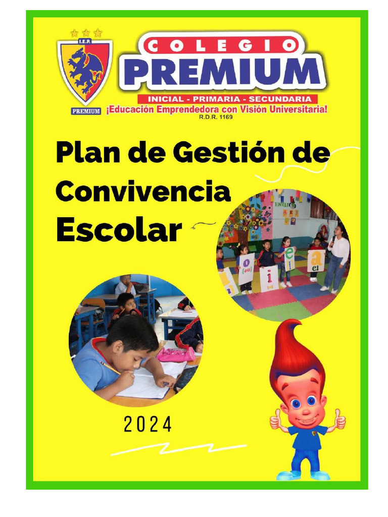 Plan de Convivencia Escolar 2024 | PDF | Abuso infantil | Escuelas