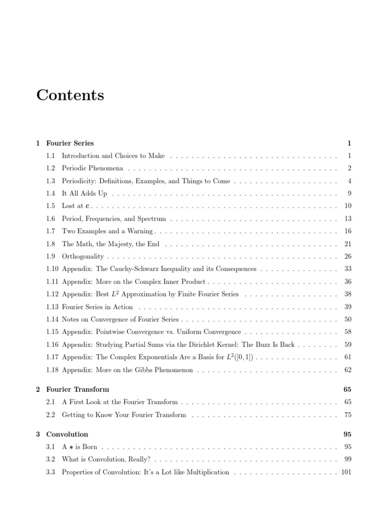 Fourier Transformation Table On Content Pdf Distribution