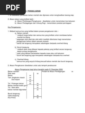 Akaun Pengeluaran Pdf