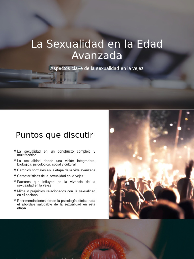 Sexualidad en la Vejez: Mitos y Realidades | PDF | Vejez | La ...