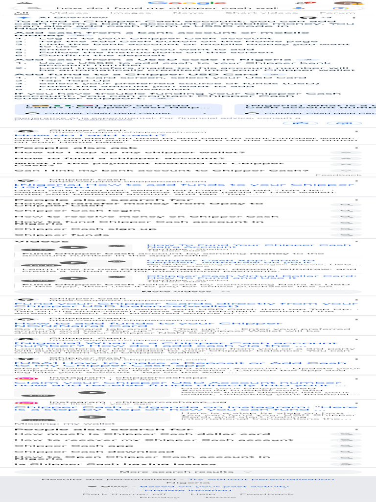 How Do I Fund My Chipper Cash Wallet - Google Search | PDF | Cash | United  States Dollar