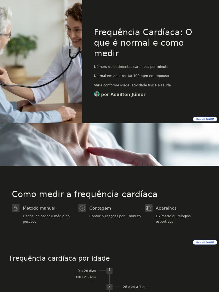 Frequencia Cardiaca O Que e Normal e Como Medir | PDF | Frequência ...