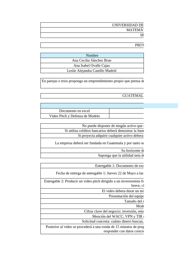 Proyecto Final de Matemática Financiera | PDF | Marketing | Gestión de ...