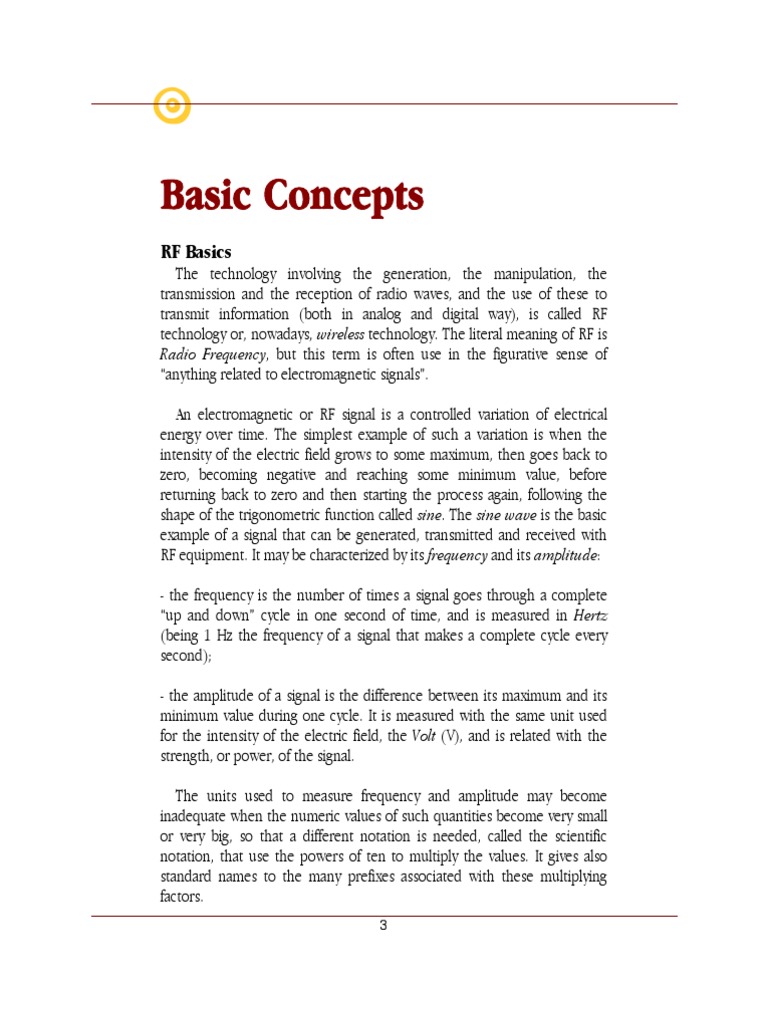 Basic Concepts: RF Basics | PDF