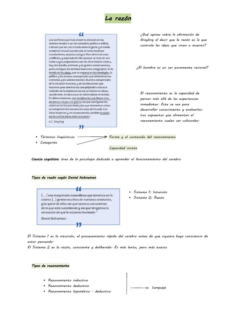 Tipos de Razonamiento: Inductivo y Deductivo | PDF | Razonamiento ...