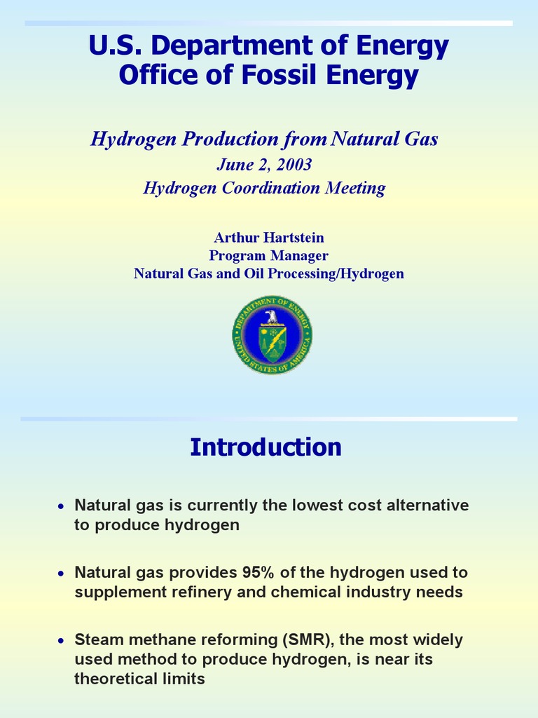 Hydrogen Production From Natural Gas | PDF | Gas To Liquids | Natural Gas