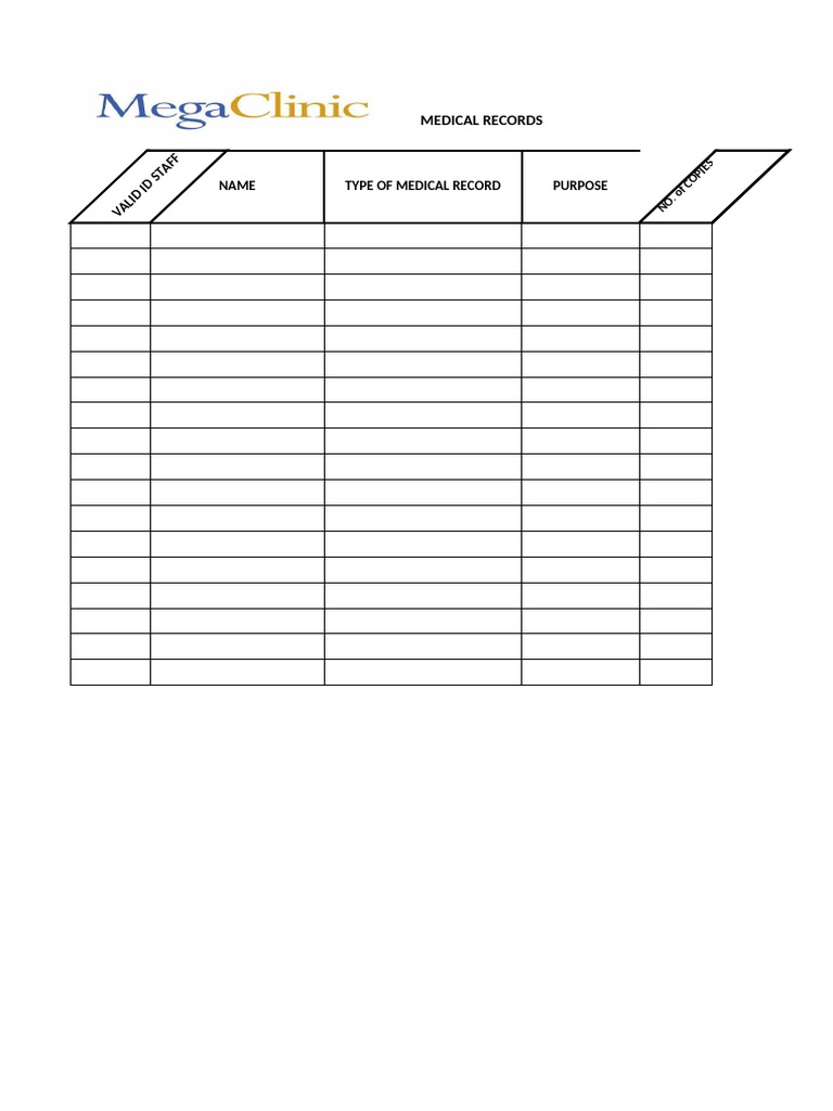 Medical Records Overview and Purpose | PDF