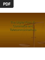 The Digital Firm: E-Commerce and Telecommunications