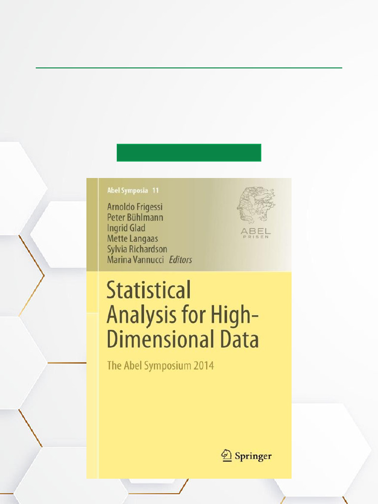 High-Dimensional Data Analysis Symposium | PDF | Statistics | Linear ...
