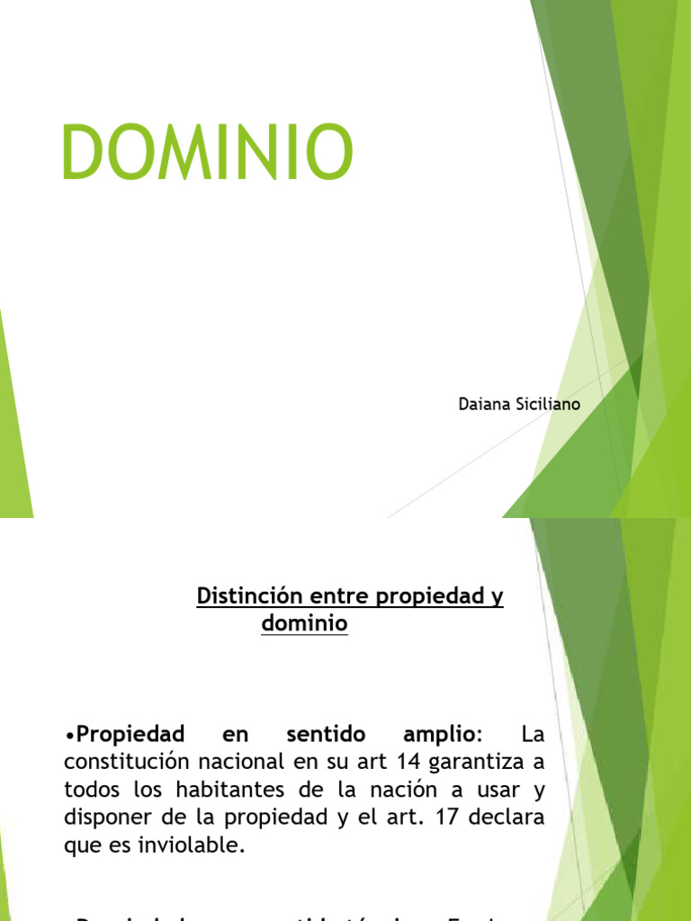 DOMINIO | PDF | Propiedad | Ley de Propiedad