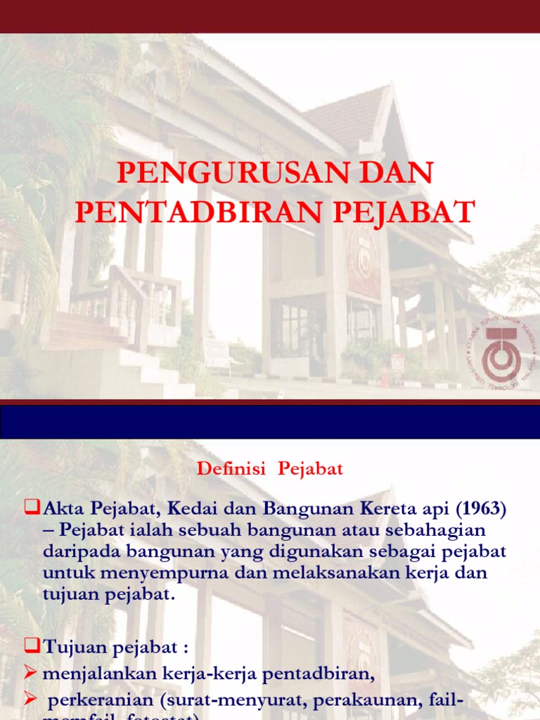 Pengurusan Dan Pentadbiran Pejabat Pdf