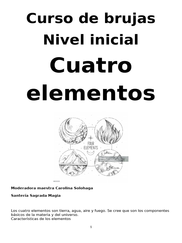 Curso de Brujas Cuatro Elementos | PDF | Incendios | Vela