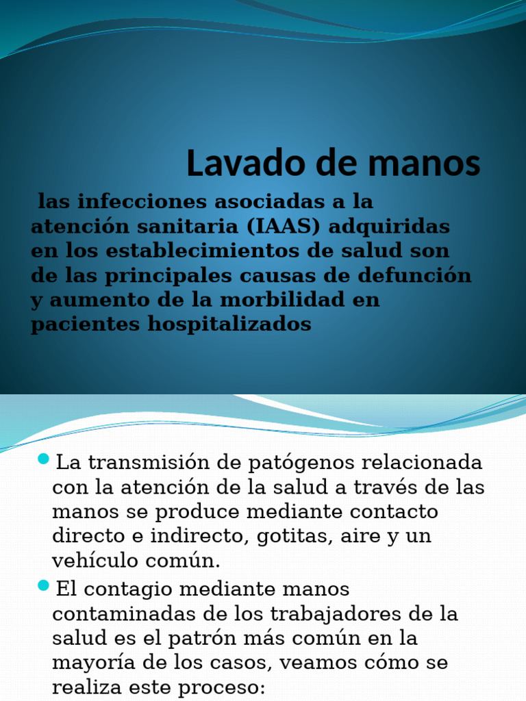 Lavado de Manos | PDF | Lavado de manos | Ciencias de la Salud