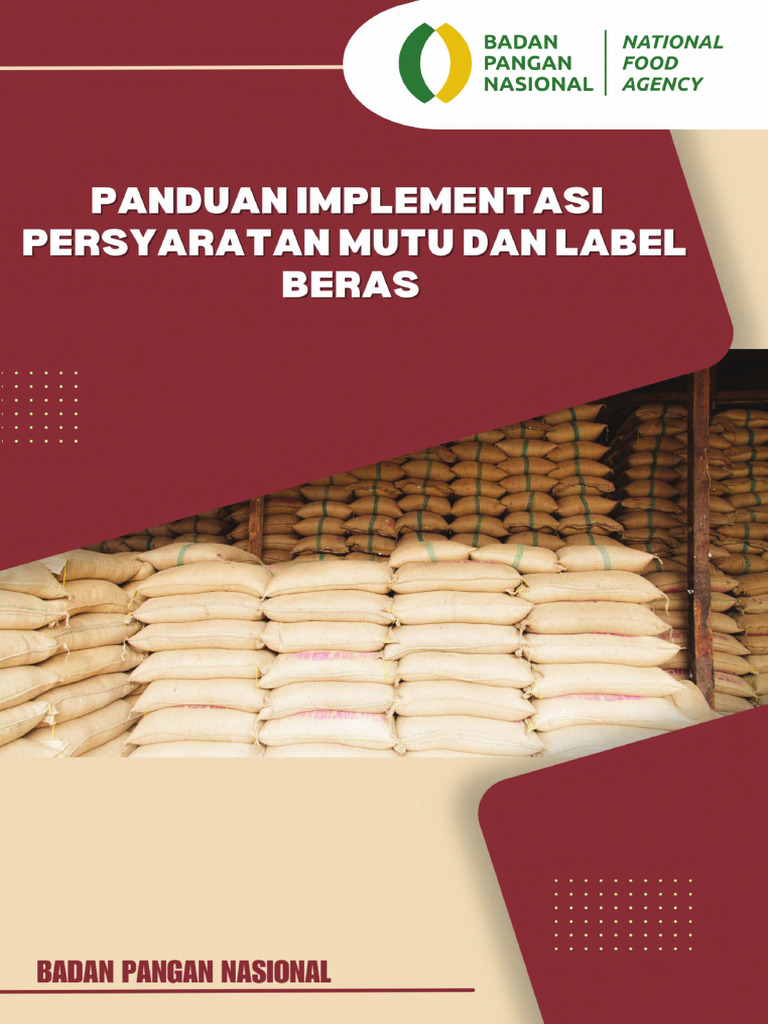Panduan Mutu dan Label Beras 2023 | PDF