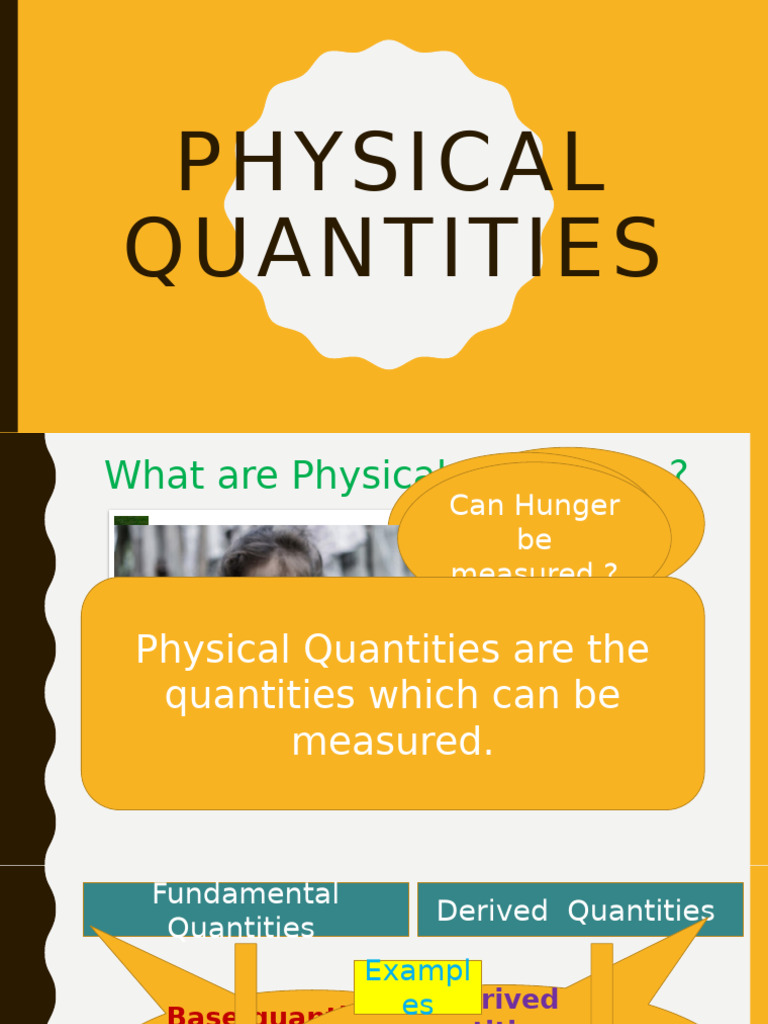 Physical Quantities | PDF