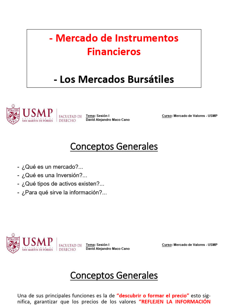 Introducción al Mercado de Valores | PDF | Compartir (Finanzas) | Bolsa ...