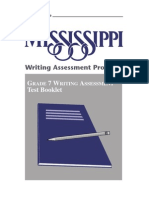 Writing Assessment Program: G 7 W A Test Booklet