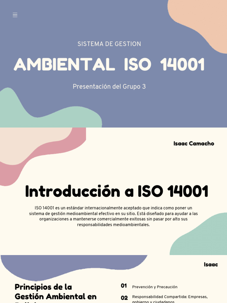 Implementación de ISO 14001 en Bolivia | PDF | Sustentabilidad | Residuos