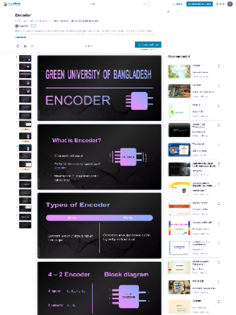 Encoder Presentation | PDF