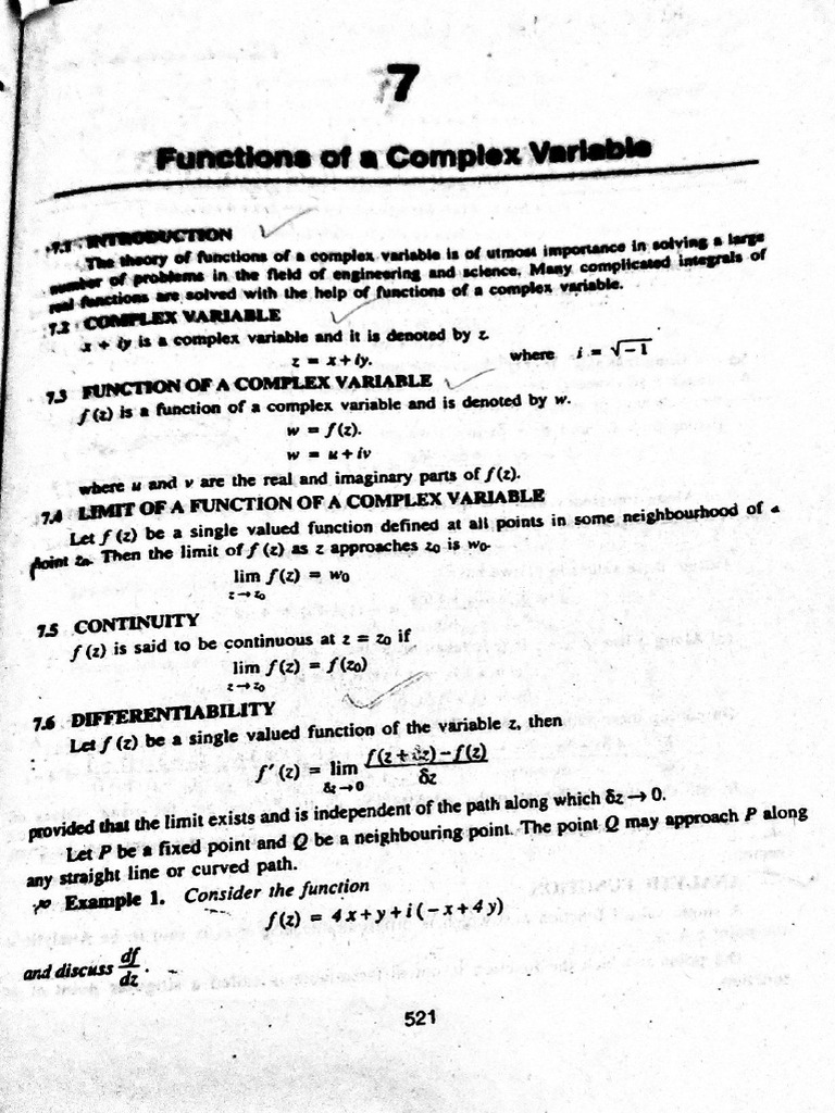 Complex Variable Function MMP 12-Nov-2024 11-36-01 | PDF