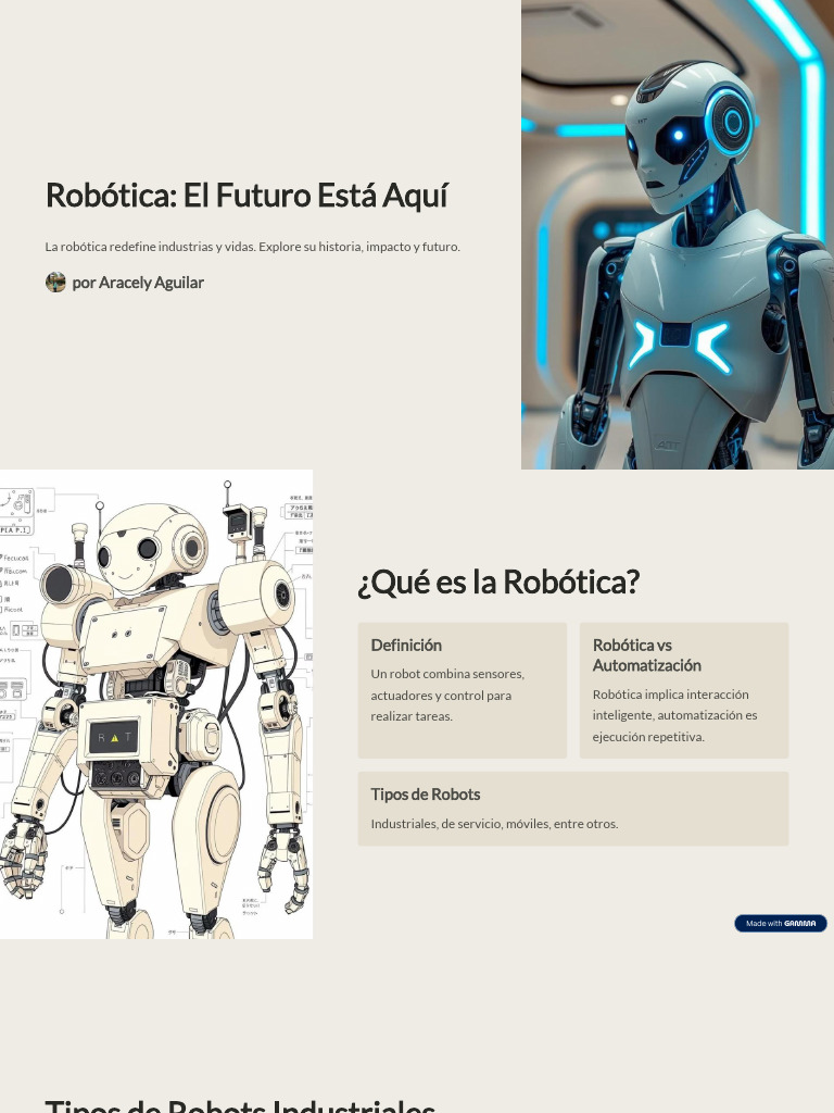 Robotica El Futuro Esta Aqui | PDF | Robot | Robótica