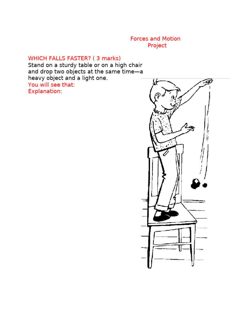 Forces and Motion Experiment Guide | PDF