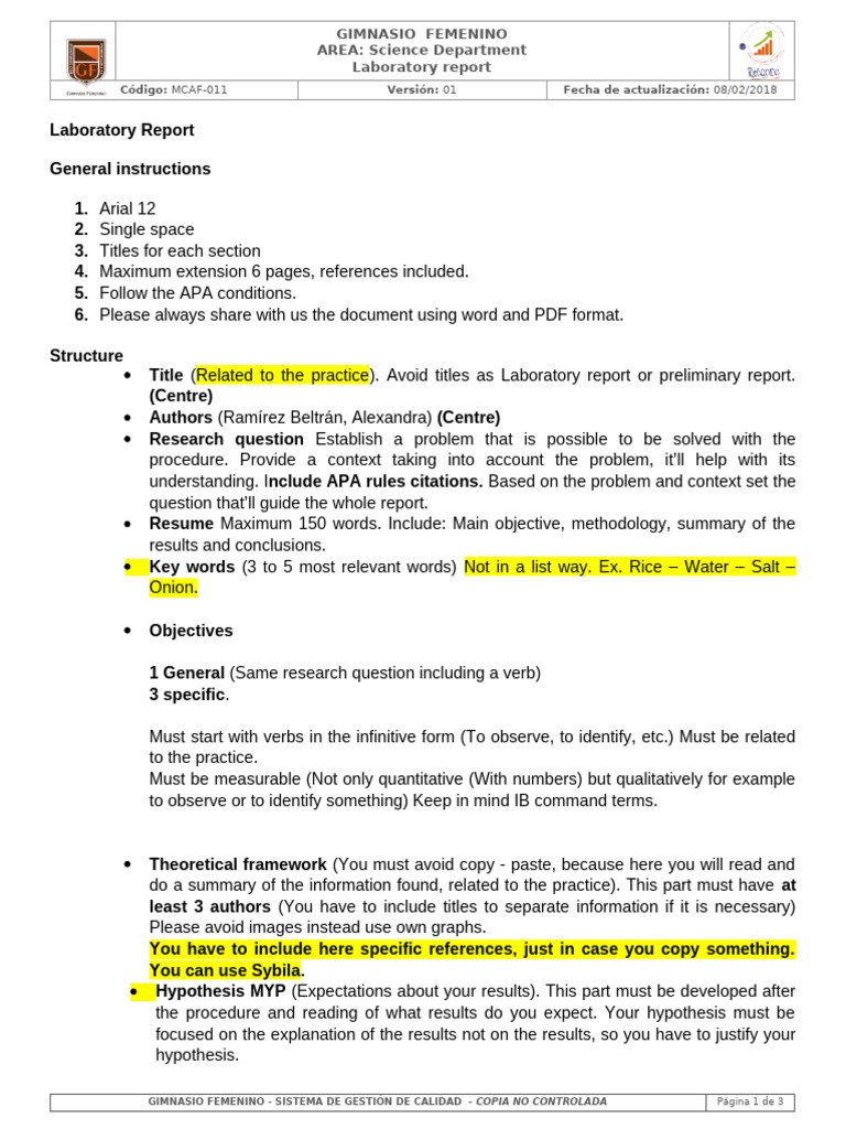 LAB+REPORT+format+ | PDF | Quantitative Research | Methodology