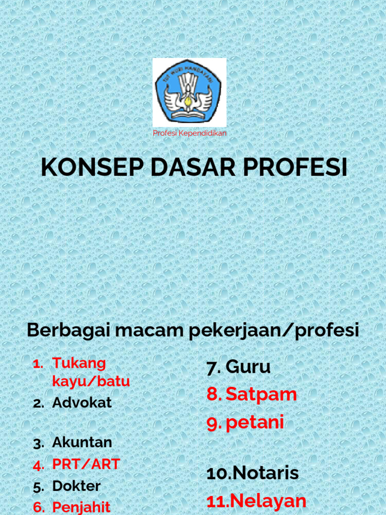 Memahami Profesi dan Pekerjaan | PDF