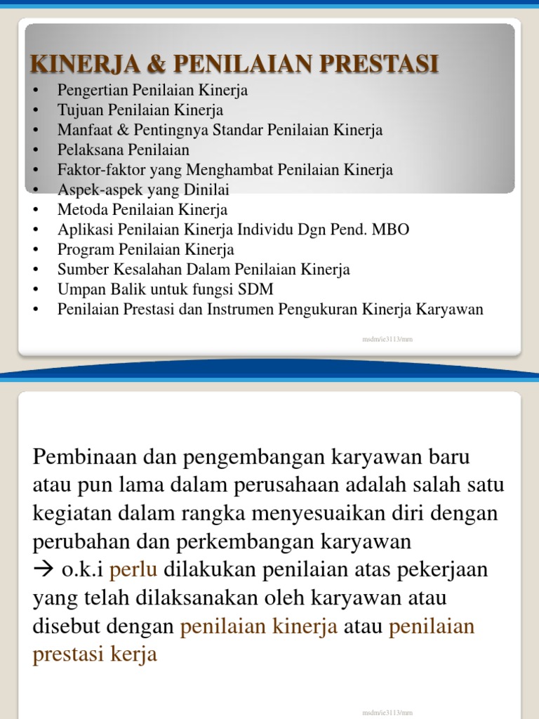Bab8 Msdm Penilaian Kinerja Pdf