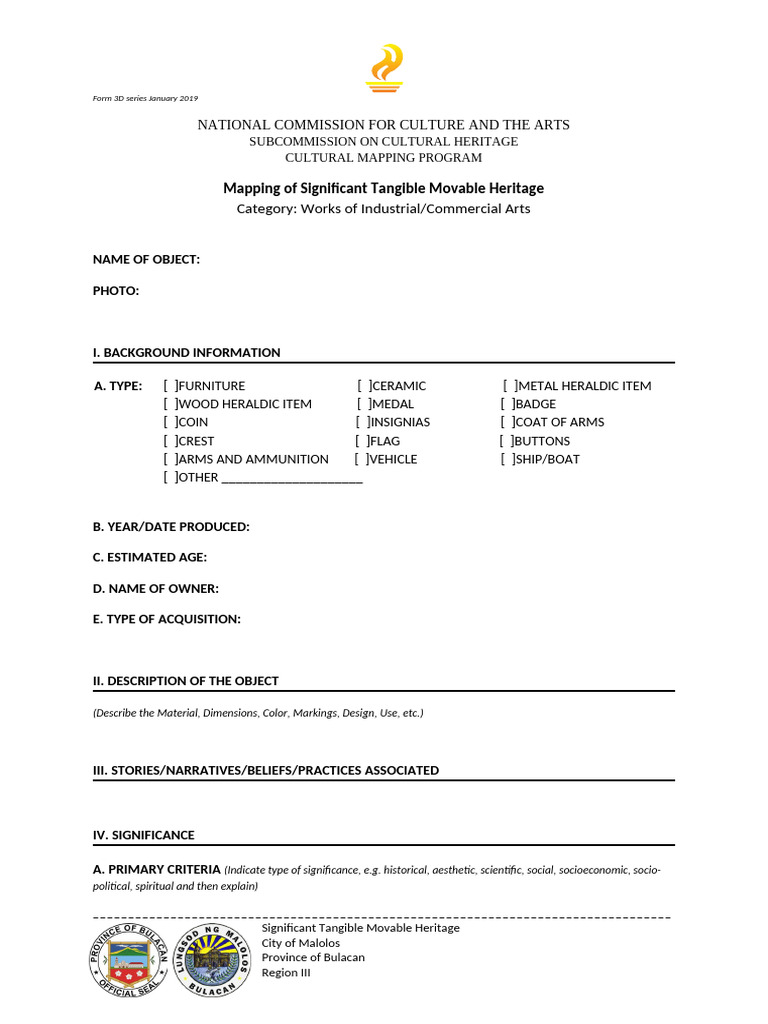 Cultural Mapping Template - Final Peta in Ekonomiks | PDF
