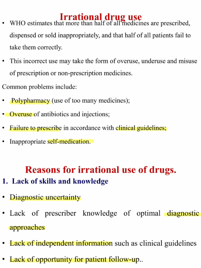 Rational Drug Use | PDF