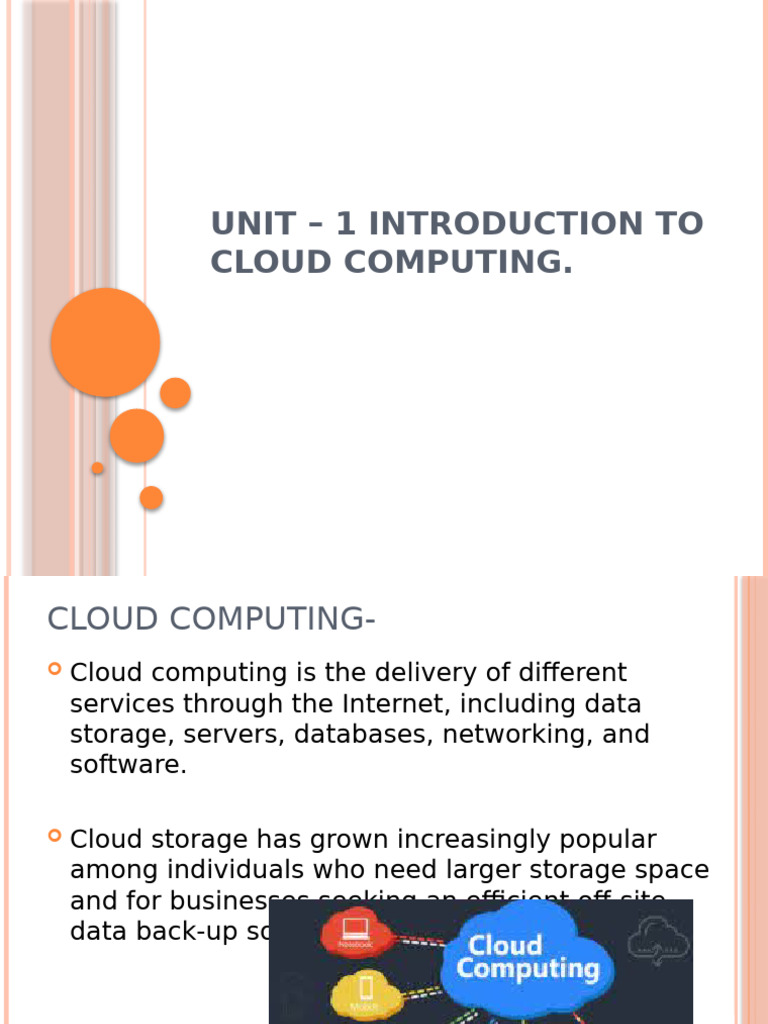 Introduction to Cloud Computing Basics | PDF | Cloud Computing ...
