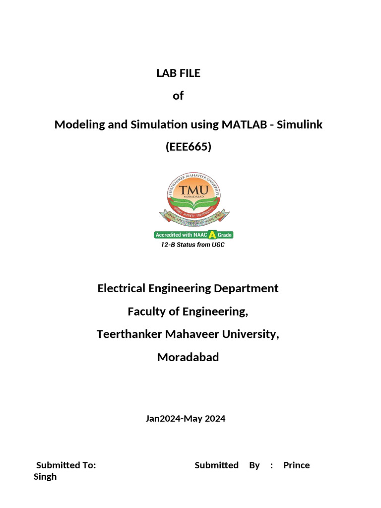 MATLAB Simulink Lab Experiments Guide | PDF | Rectifier | Power Inverter