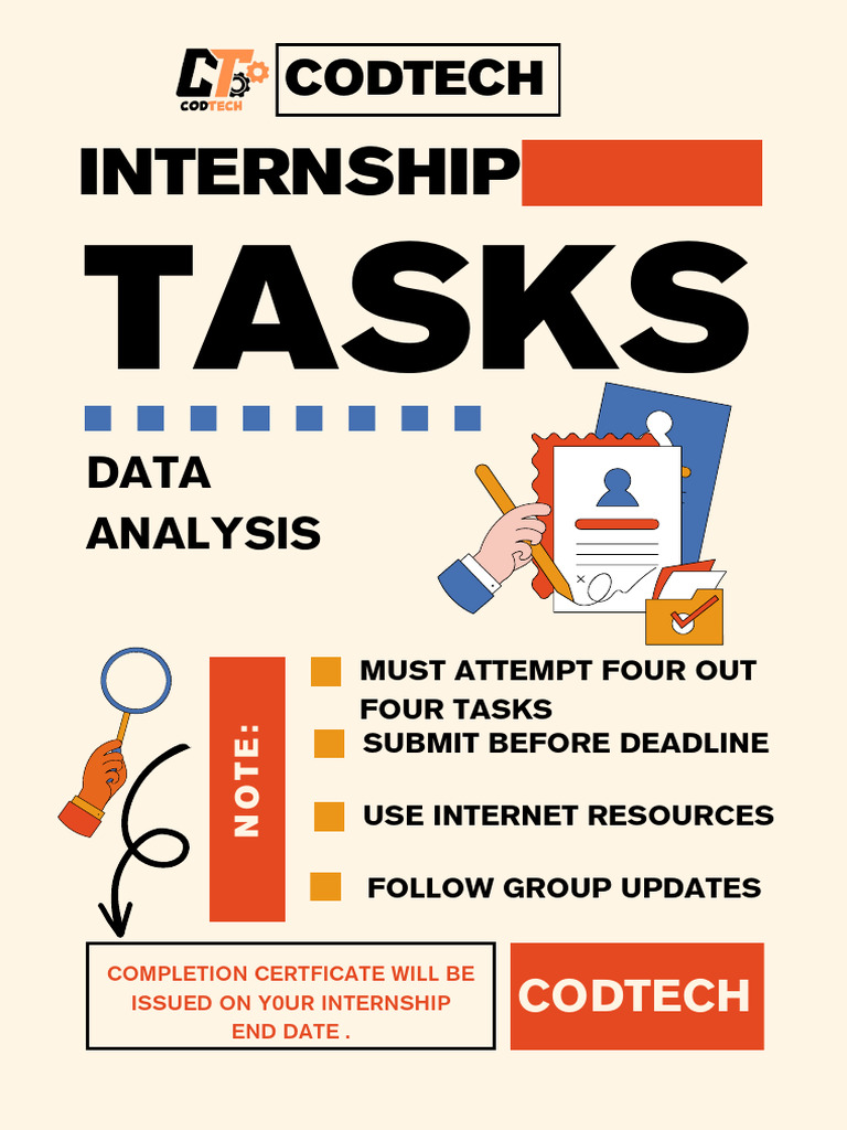 Codtech Data Analysis Internship Tasks | PDF