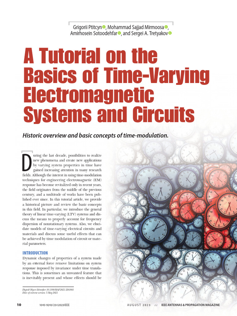 Time-Modulation in Electromagnetic Systems | PDF | Waves | Electromagnetism