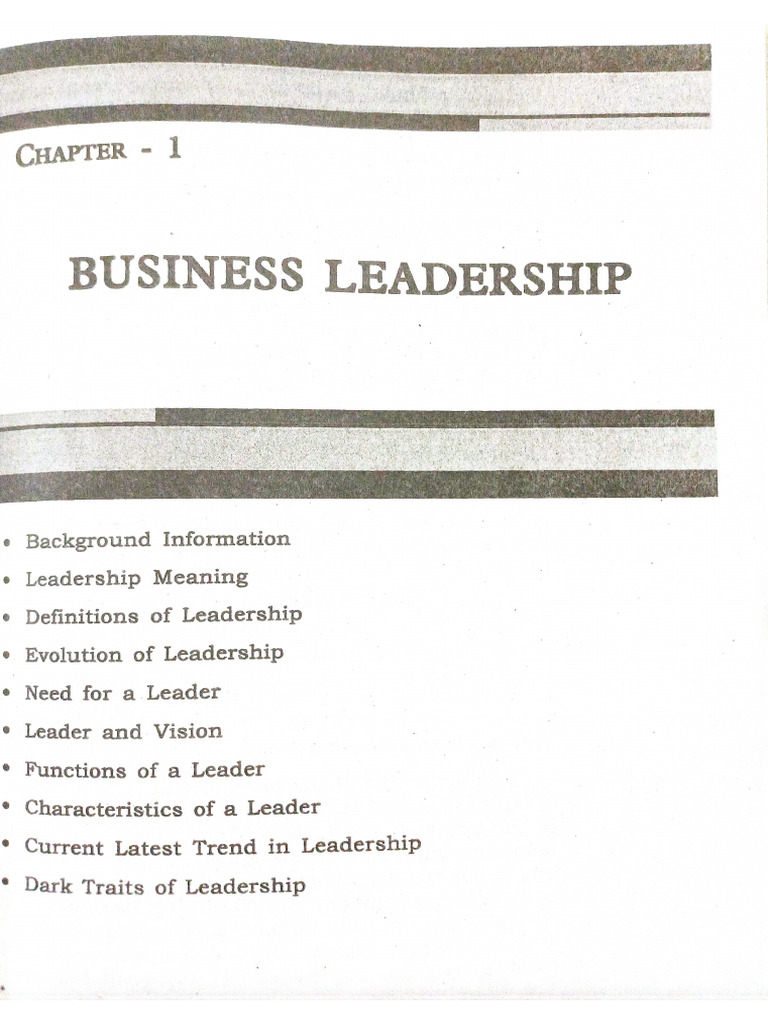 OE Business Leadership Skills 2 Chapter Text | PDF