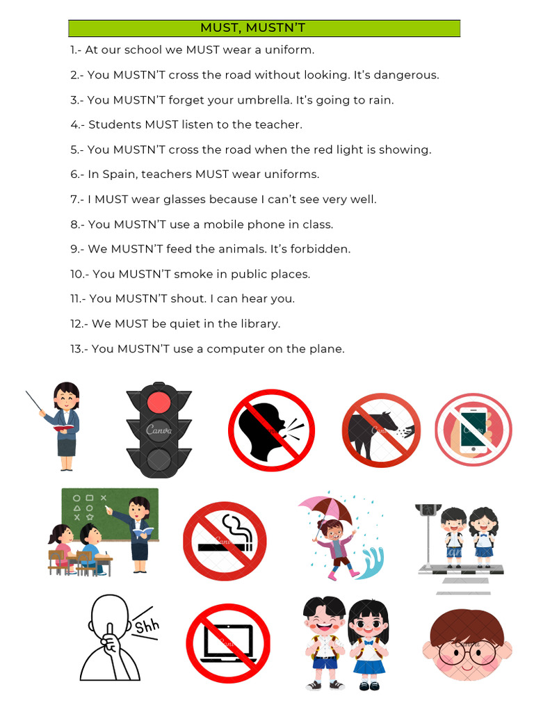 Must, Mustn’t | PDF