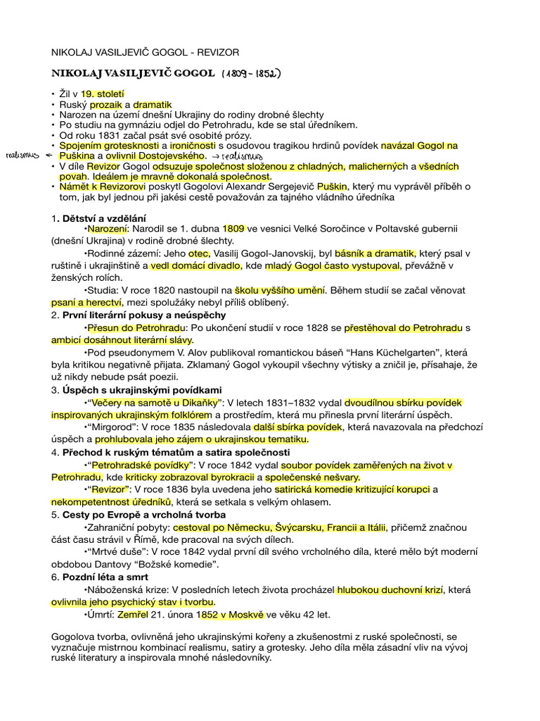 Gogol | PDF
