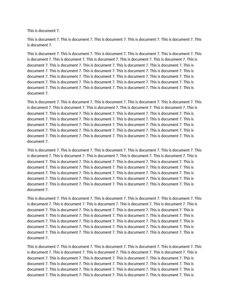 Document 7 Overview | PDF