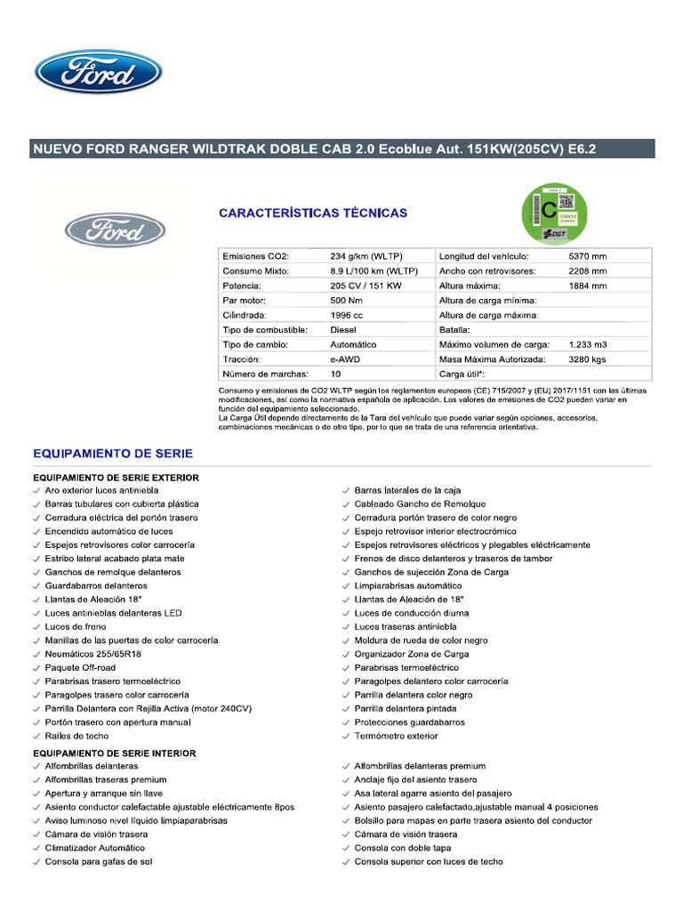 Specs Ranger Wildtrak | PDF