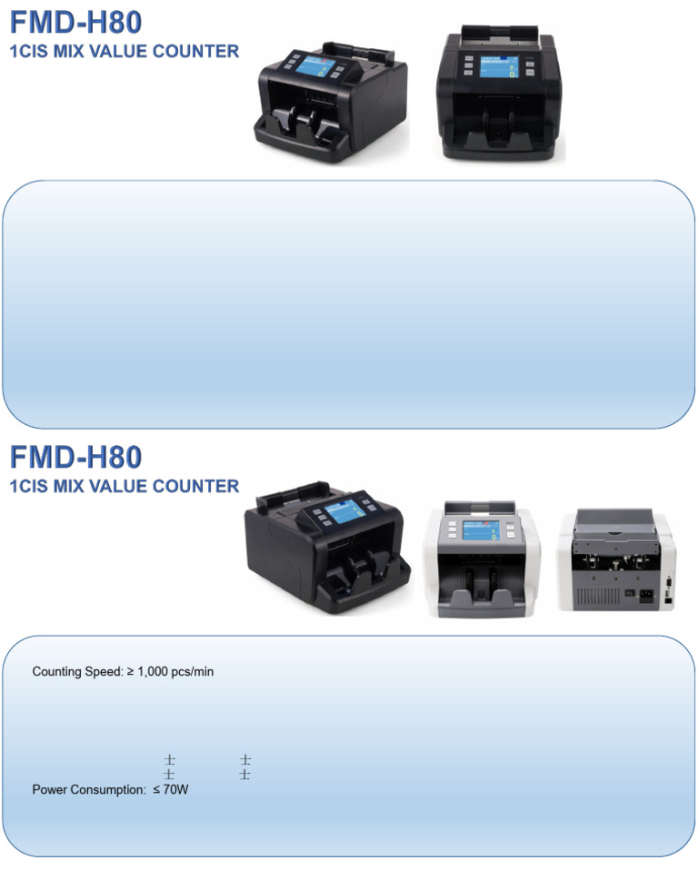 Fmd-h80 1cis Mix Value Counter | PDF
