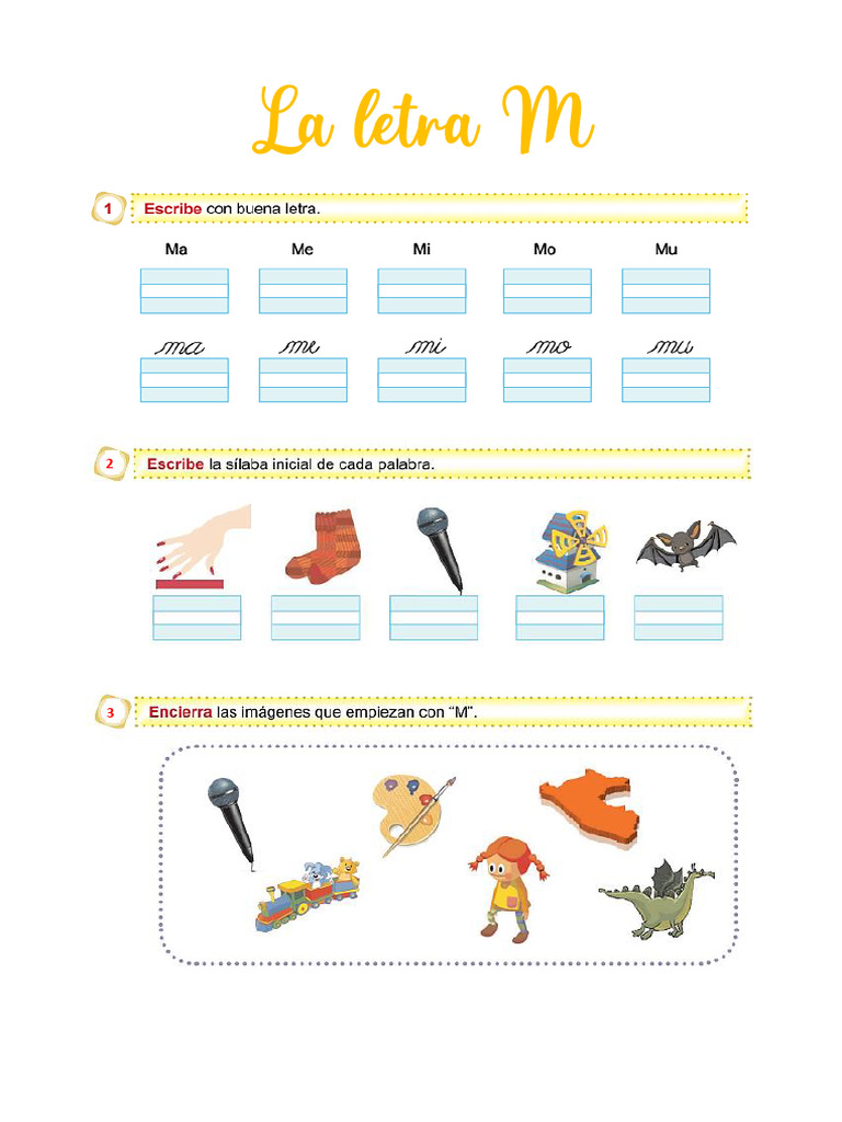 La Letra M - COMUNICACION | PDF