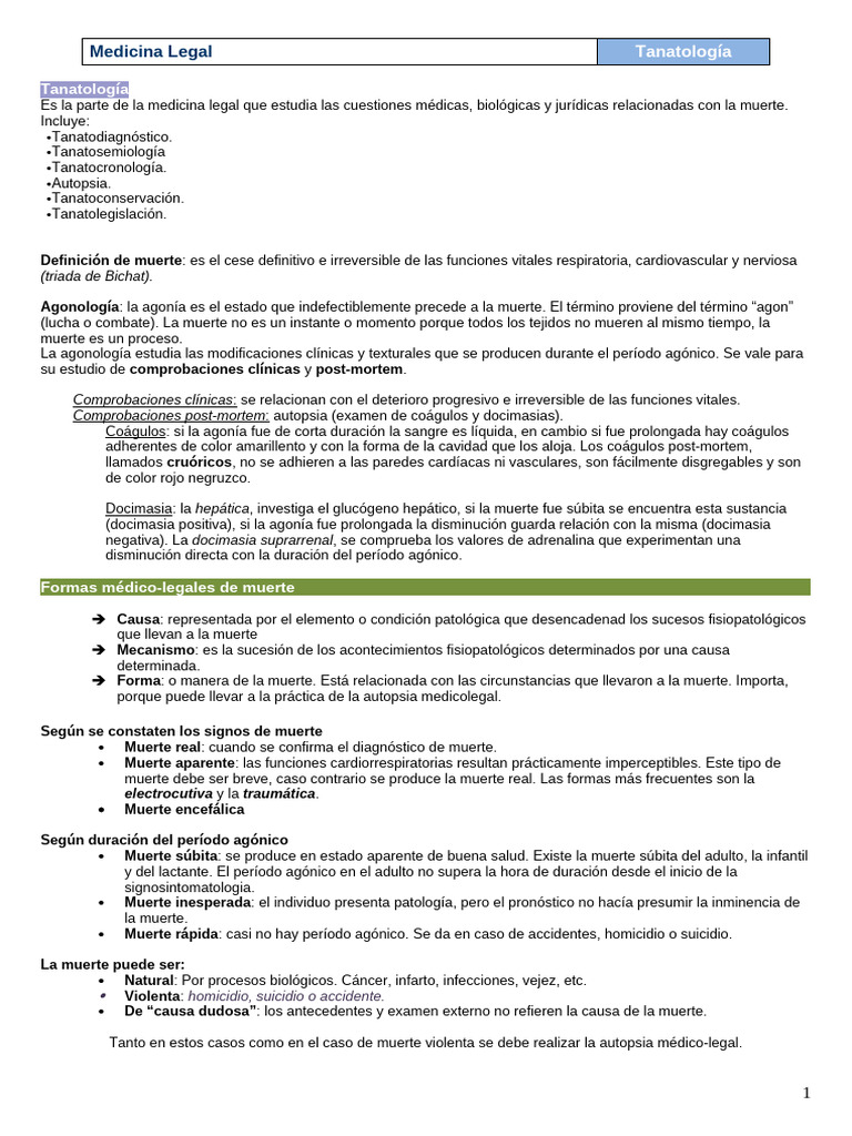 Muerte Rápida en Medicina Legal | PDF | Autopsia | Descomposición