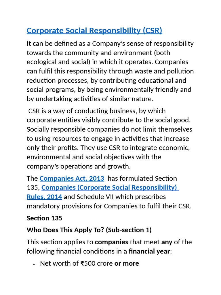 Understanding Corporate Social Responsibility | PDF | Corporate Social ...