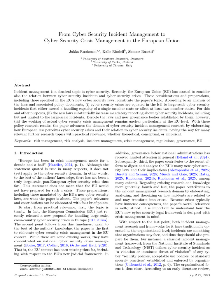 From Cyber Security Incident Management To Cyber S | PDF | Computer ...