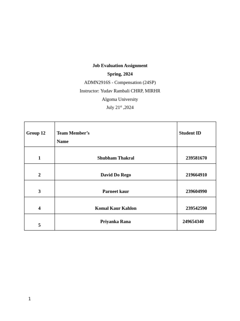 Job Evaluation for Counter Parts Clerk | PDF | Employment | Business