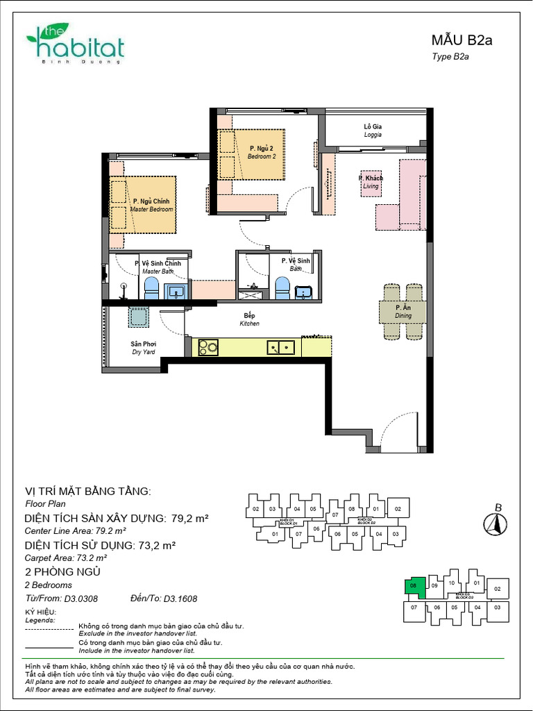 HBTP3 - LAYOUT UNIT - BLOCK D3 - 08 - B2a | PDF