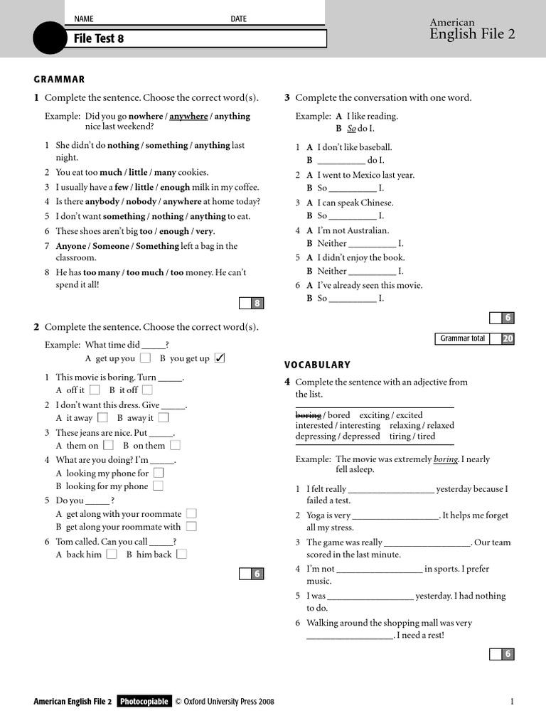 AEF 2 File Test 8 | PDF | Sleep