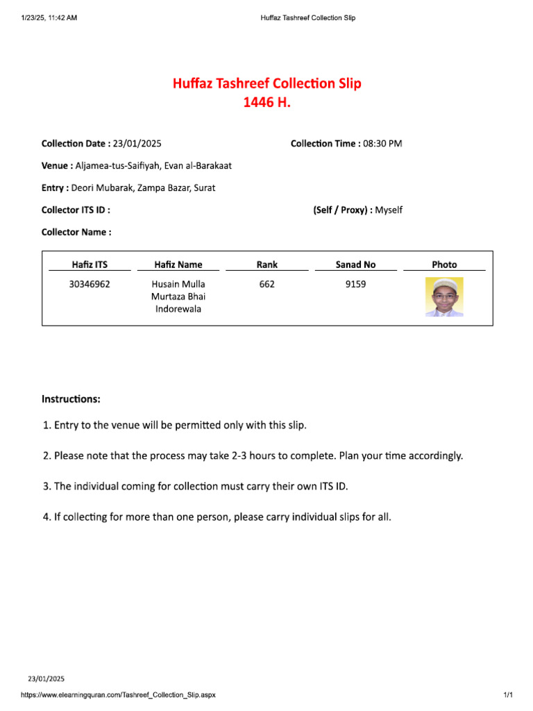Collection Slip | PDF